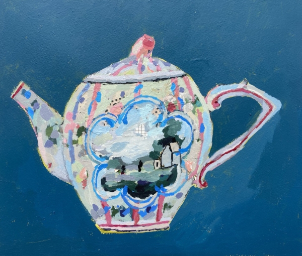 French Scenic Teapot